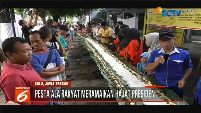 Hajatan Warga Solo di Pernikahan Kahiyang-Bobby