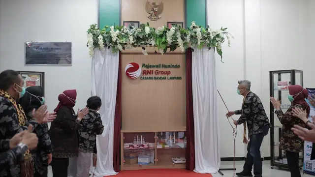 Anak usaha RNI yaitu PT Rajawali Nusindo meresmikan gedung baru seluas 1.575 m2 di Bandar Lampung, pada Jumat, 29 Oktober 2021. (Dok RNI)