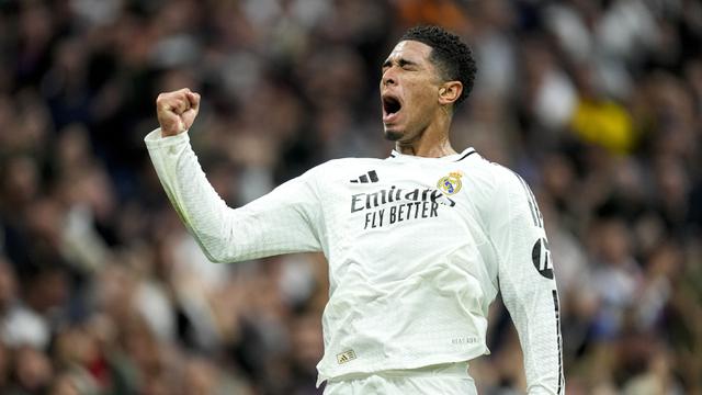 Foto: Ekspresi Lega Jude Bellingham setelah Cetak Gol Pedarana untuk Real Madrid pada Musim Ini