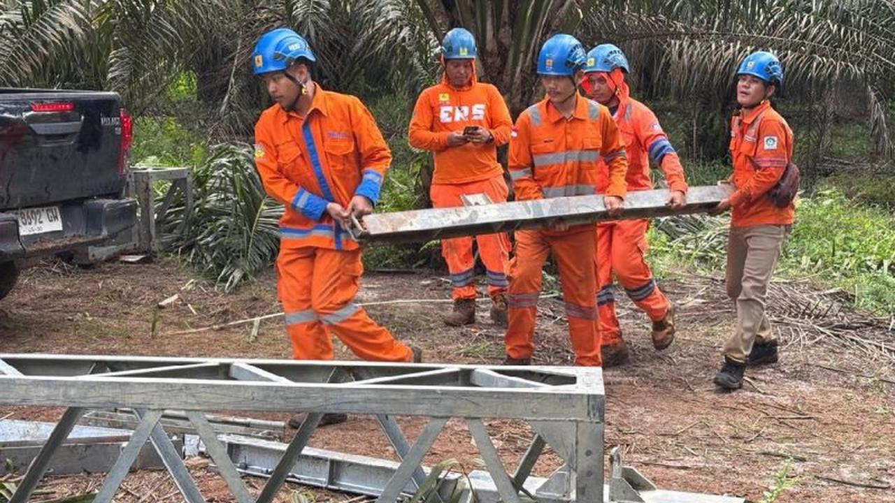 PLN Selesaikan Fondasi Tower Emergency, Percepat Pemulihan Listrik Sumut Pasca Cuaca Ekstrem