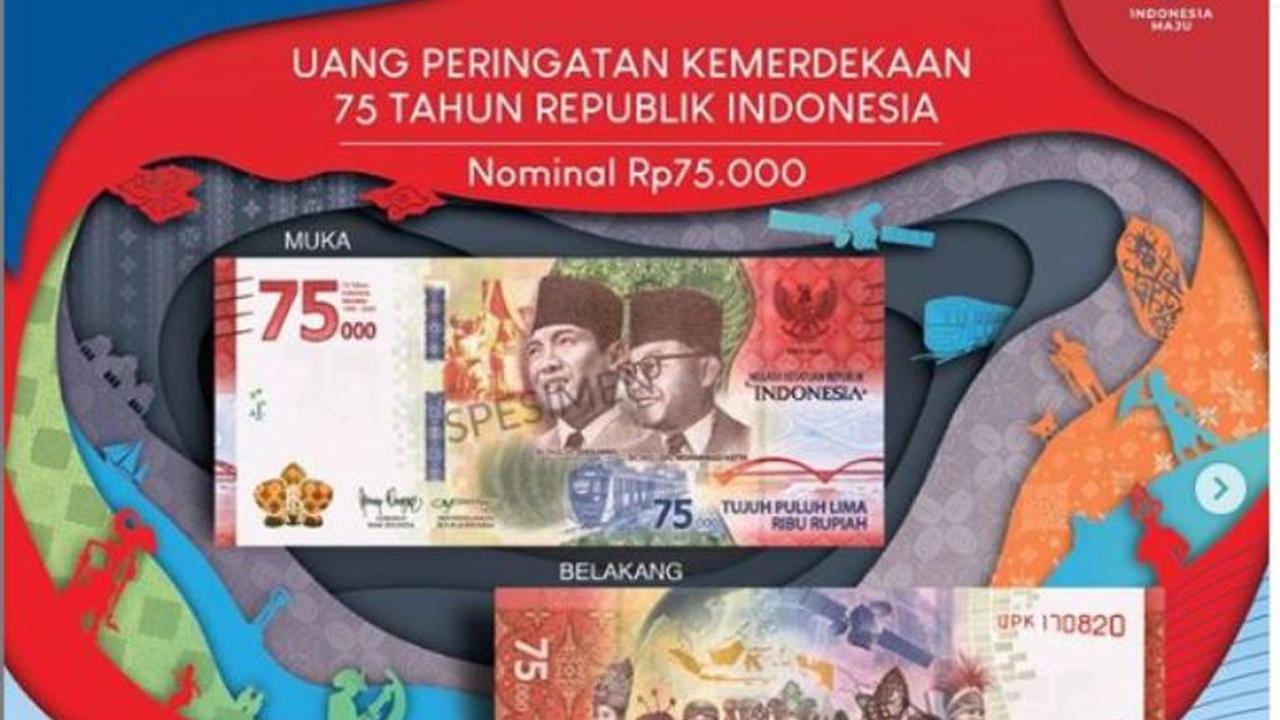 Uang Pecahan Baru Rp75 Ribu