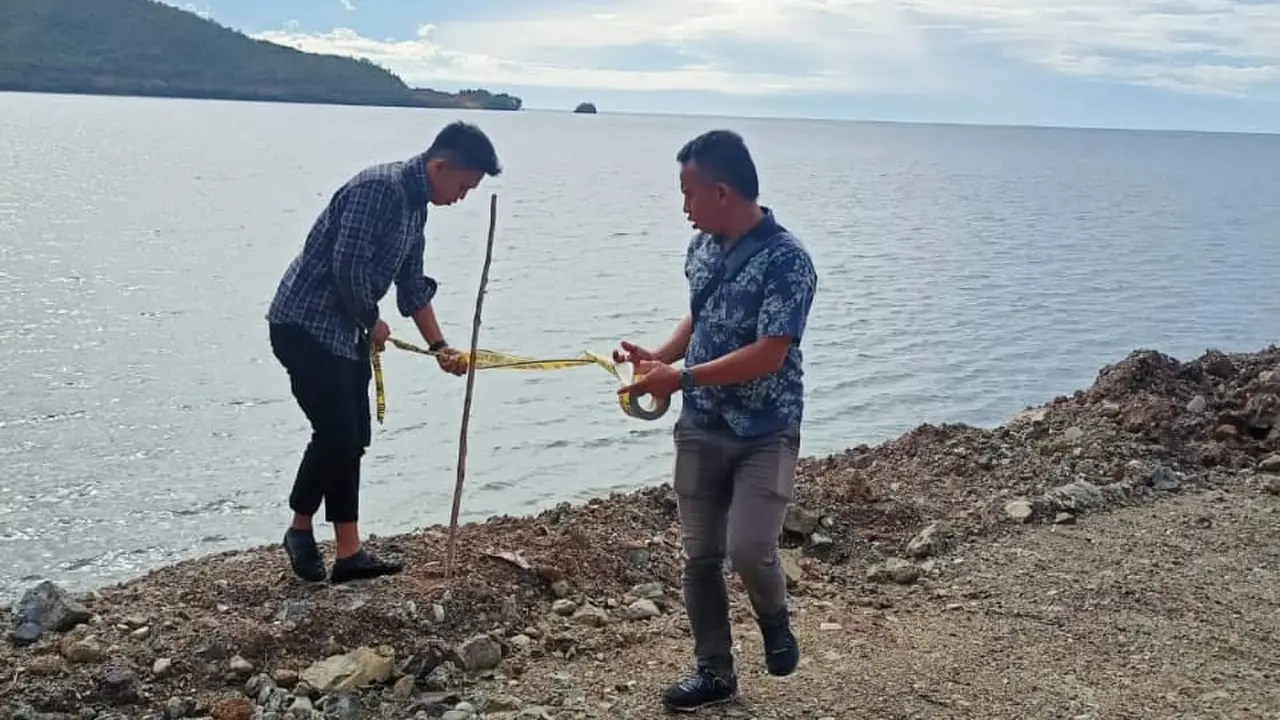 Aktivitas PT TMM di Kolaka Utara, dihentikan sementara Kementerian ESDM.(Liputan6.com/.Ahmad Akbar Fua)