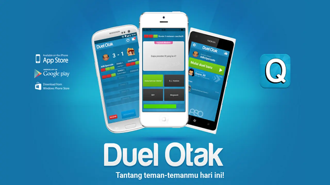 Game Duel Otak Duduki Peringkat Pertama di Google Play Store