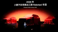 Melihat Langkah Serius XPeng Lewat Rilisan 3 Model Robotaxi pada 2026