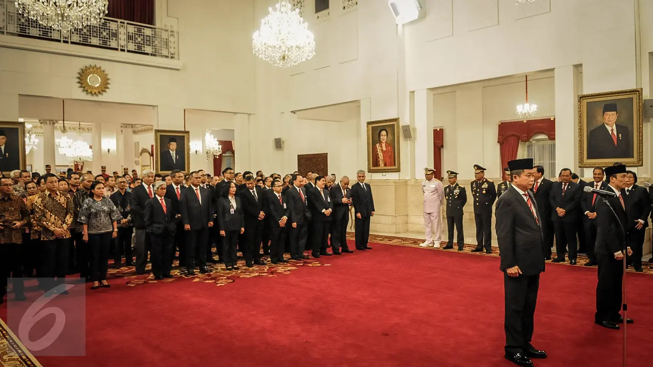 20161014-Jokowi Lantik Menteri dan Wakil Menteri ESDM-Jakarta