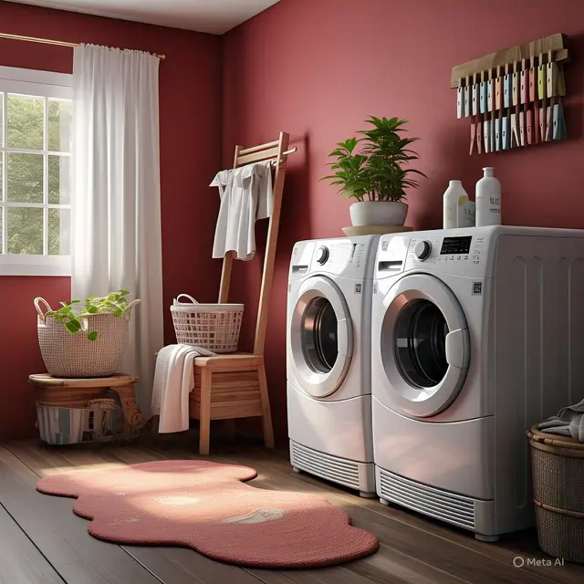 12 Inspirasi Warna Ruang Cuci Pakaian, Interior Menarik Bikin Tak Mudah Bosan