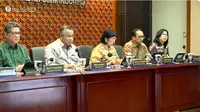 Gubernur Bank Indonesia Perry Warjiyo dalam konferensi pers Hasil Rapat Dewan Gubernur Bulan November 2023, dikutip Kamis (23/11/2023).