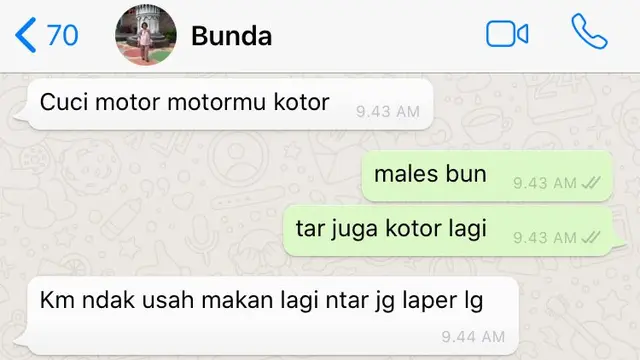 7 Chat Kocak dengan Ibu Ini Ujungnya Malah Bikin Kesel