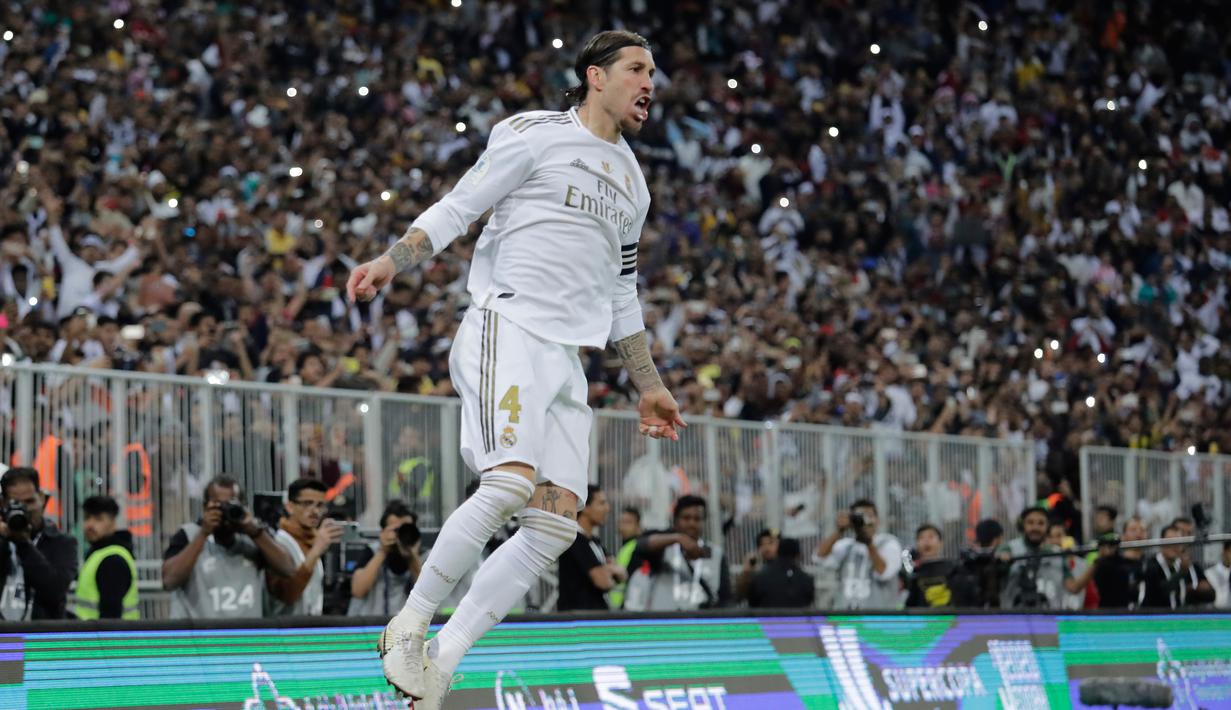 Foto Real Madrid Raih Juara Piala Super Spanyol Bola Liputan6 Com