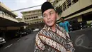 Sugianto Sabran, pelapor kasus kesaksian palsu yang membelit Bambang Widjojanto, mendatangi Gedung Bareskrim Mabes Polri, Jakarta, Jumat (23/1/2015). (Liputan6.com/Miftahul Hayat)