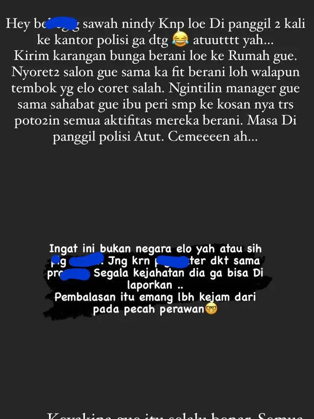 Unggahan Nikita Mirzani. (Foto: Dok. Instagram @nikitamirzanimawardi_172)
