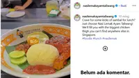 Mencicipi Nasi Lemak Ayam Taliwang di Singapura yang Raih Rekomendasi Michelin