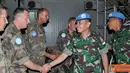 Citizen6, Lebanon: Komandan Konga XXIII-F/UNIFIL, Letkol Inf Suharto Sudarsono melakukan kunjungan ke Komandan FCR, di Markas FCR UNIFIL, Daerah Gandouriyah, Lebanon Selatan, Senin (6/8). (Pengirim: Badarudin Bakri).