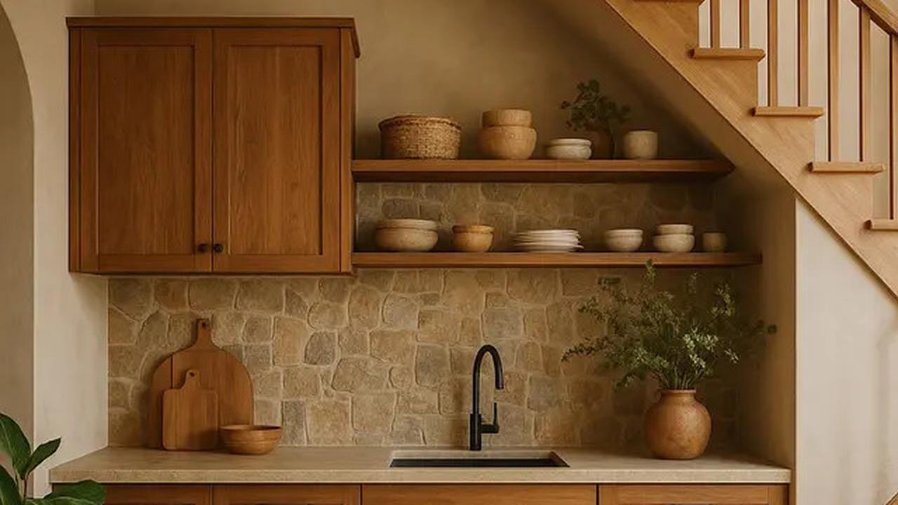7 Desain Dapur Dekat Tangga, Inspirasi Interior Rumah Tahun 2025