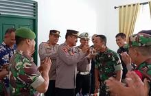 Begini Kompaknya Polisi dan Tentara di Pelalawan saat Momen Perayaan HUT TNI