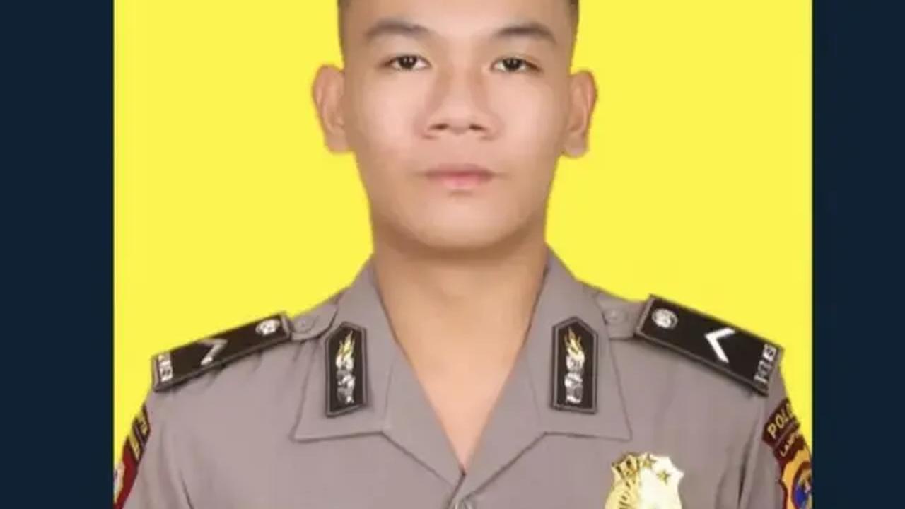 Foto almarhum Bripda M Ghhalib Ganta. Foto : (Humas Polda Lampung).