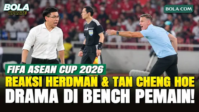 Reaksi John Herdman dan Tan Cheng Hoe di Bench Saat Indonesia vs Malaysia Berakhir 0-0