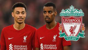 Hugo Ekitike dan Alekander Isak, dua pemain lini depan yang dimiliki Liverpool. (Grafis: Hendry Wibowo/Bola.com)