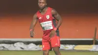 Gelandang baru Persipura Jayapura asal Sierra Leone, Ibrahim Conteh. (Bola.com/Vincentius Atmaja)