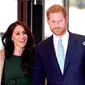 Meghan Markle bersama Pangeran Harry. (dok.Instagram @sussexroyal/https://www.instagram.com/p/B3p1a43FvaJ/Henry)