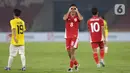 Rayhan Hannan saat merayakan golnya ke gawang Brunei Darussalam pada laga Grup A ASEAN U-23 Championship Mandiri Cup 2025 di Stadion Utama Gelora Bung Karno, Jakarta, Selasa (15/7/2025). (Liputan6.com/Helmi Fithriansyah)
