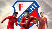 FC Utrecht: Stefano Lilipaly, Bagus Kahfi, Irfan Bachdim (Bola.com/Adreanus Titus)