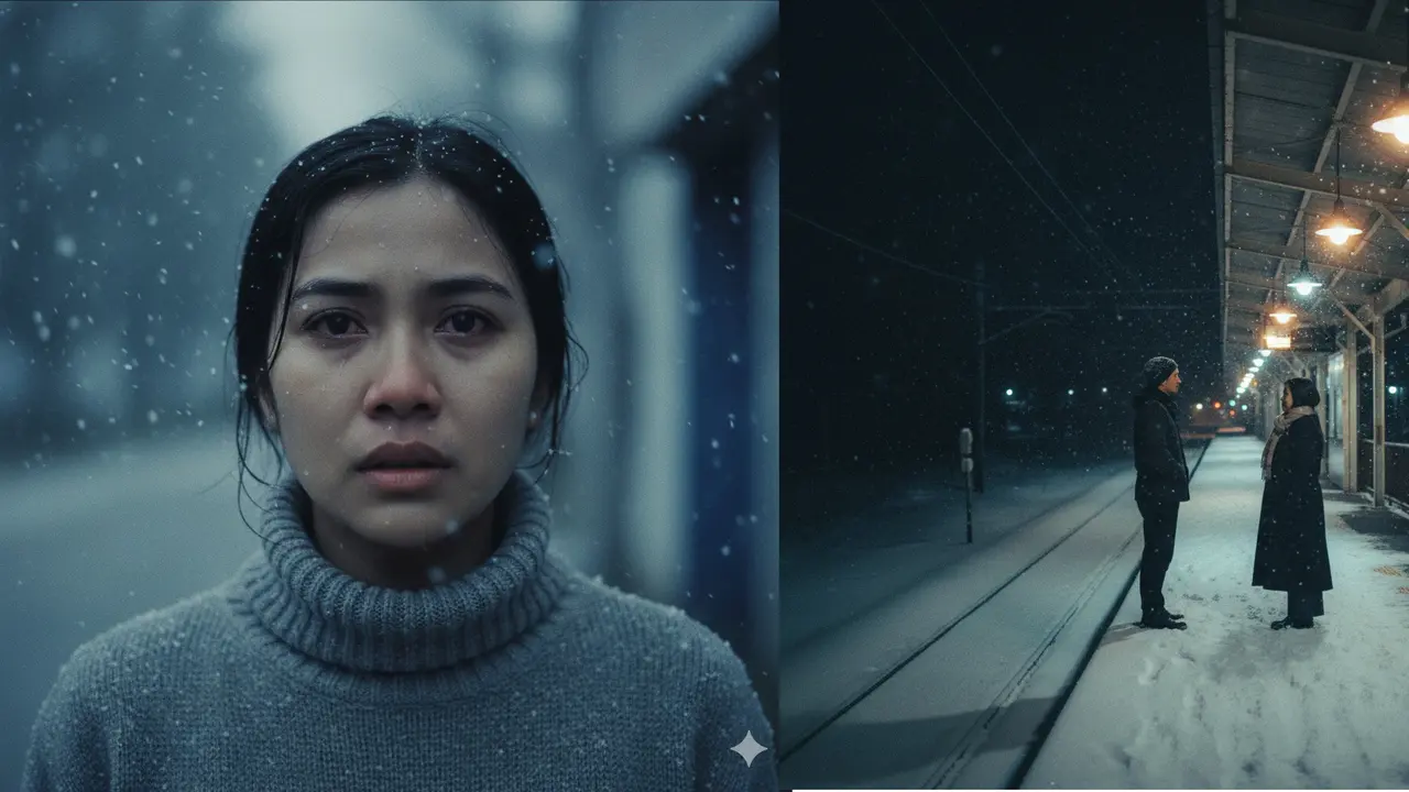 Prompt Gemini AI Salju Viral ala Utada Hikaru First Love
