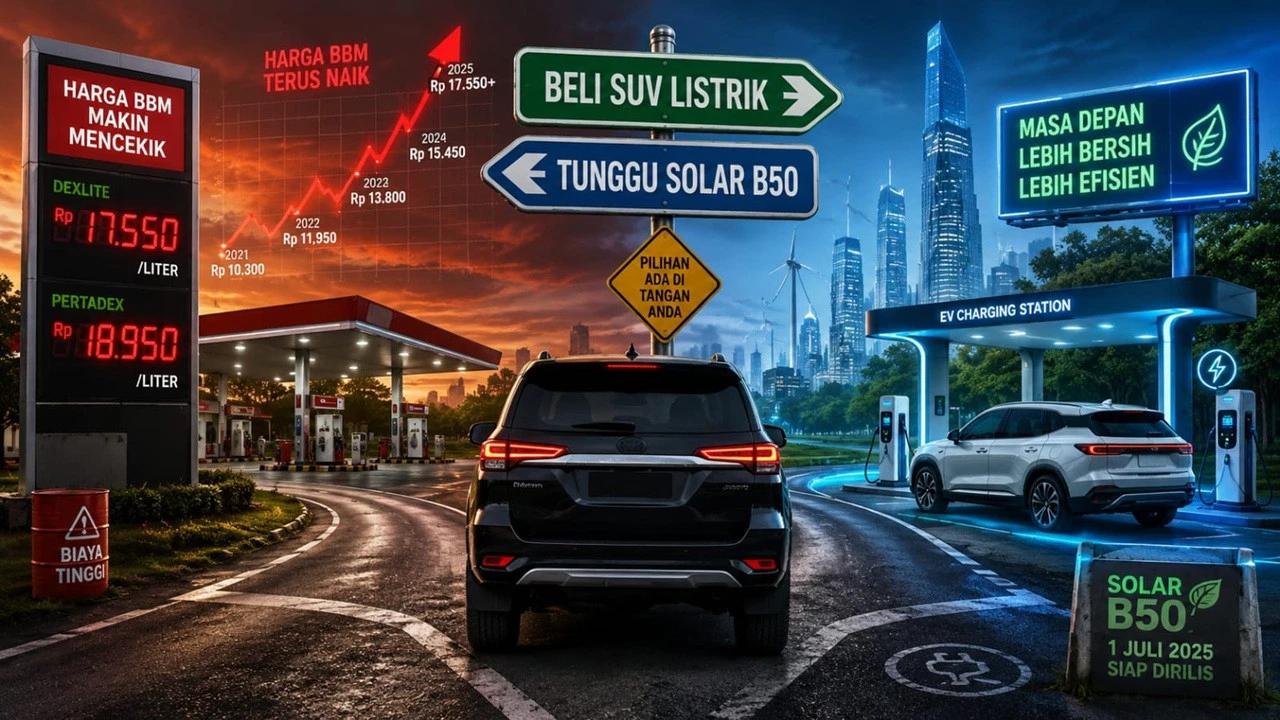 OPINI: Tercekik Harga Dexlite dan Pertadex, Pemilik Pajero dan Fortuner Membeli SUV Listrik atau Menunggu Harga Solar B5O Rilis di 1 Juli?