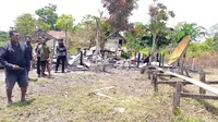 Jenazah Indra Guru Wardana, korban penembakan KKB di Kampung Ulakin, Distrik Kolf Braza, Kabupaten Asmat tak ditemukan di lokasi kejadian. (Liputan6.com/ Khatarina Janur)