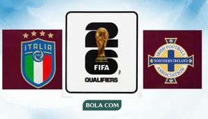 Ilustrasi Italia vs Irlandia Utara di playoff Piala Dunia 2026. (Bola.com/Wiwig Prayugi/Benediktus Gerendo Pradigdo)