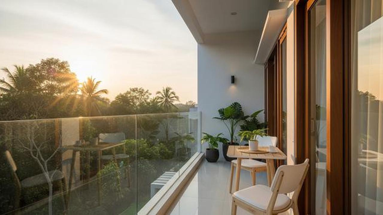8 Model Balkon Rumah ala Kafe, Nyaman dan Estetik untuk Santai Sore
