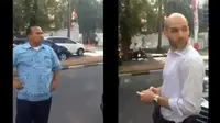 Sebuah rekaman video tengah viral karena seorang supir taksi memarahi pria asing yang diduga membuat bemper depan taksi tersebut lecet (Lutfi)