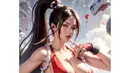 Namun, kali ini ia berdandan sebagai Mai Shiranui, karakter fiksi dalam seri game pertarungan Fatal Fury dan The King of Fighters oleh SNK. [Foto: IG/winstongomez]