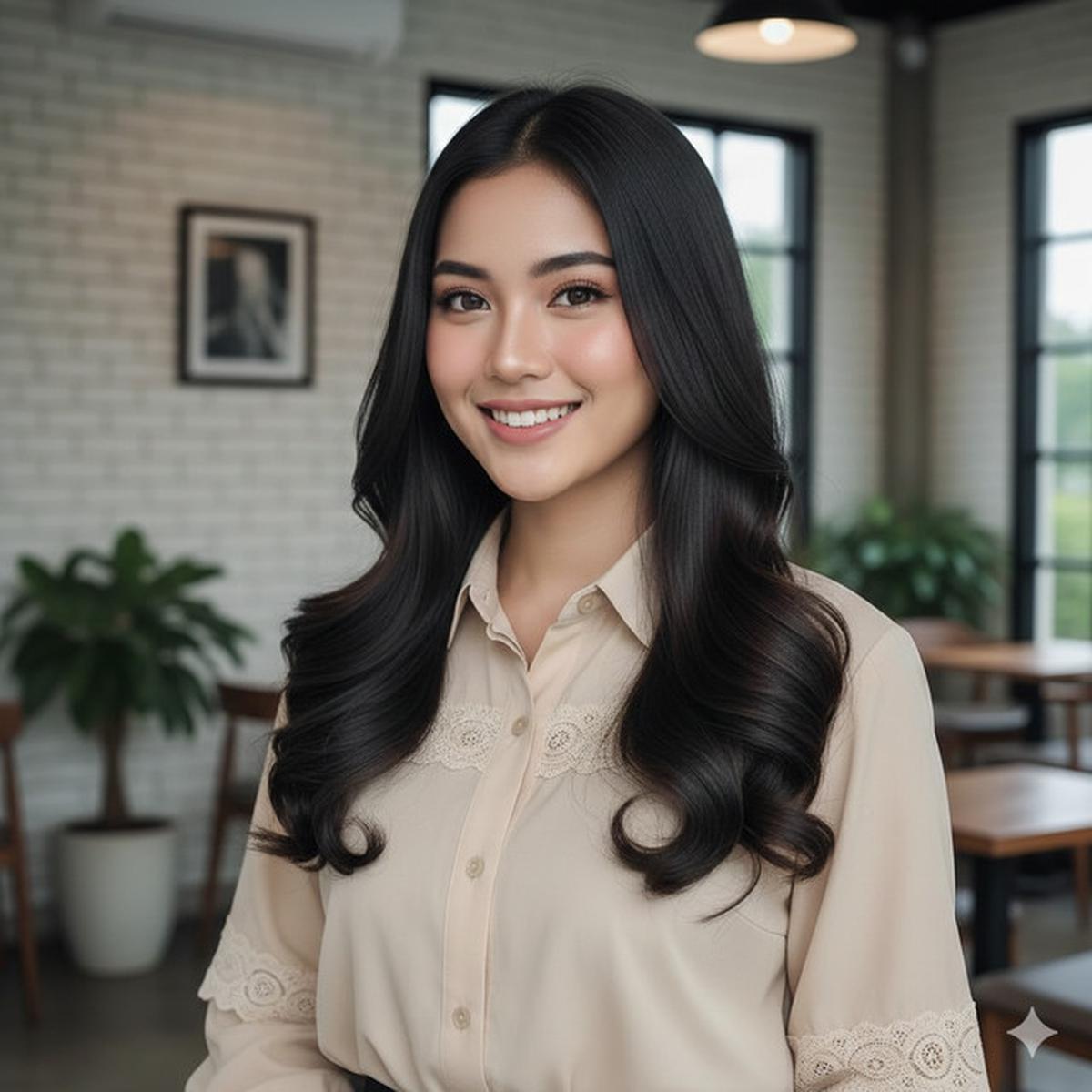 8 Model Rambut Panjang Curly Bawah yang Natural, Cocok untuk Berbagai Bentuk Wajah