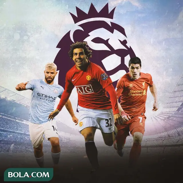 Premier League - Sergio Aguero, Carlos Teves, Luis Suarez