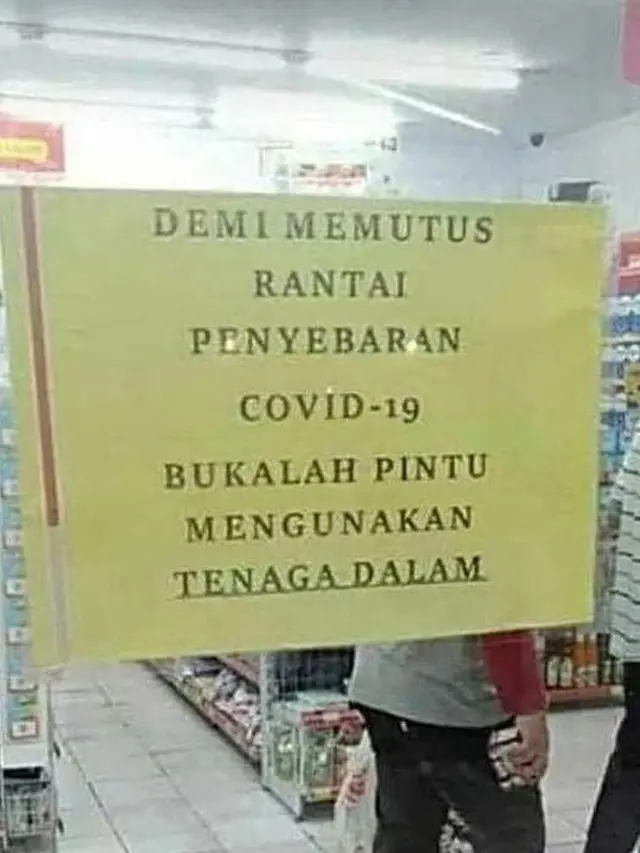 6 Pengumuman Nyeleneh di Tempat Umum Ini Bikin Gagal Paham