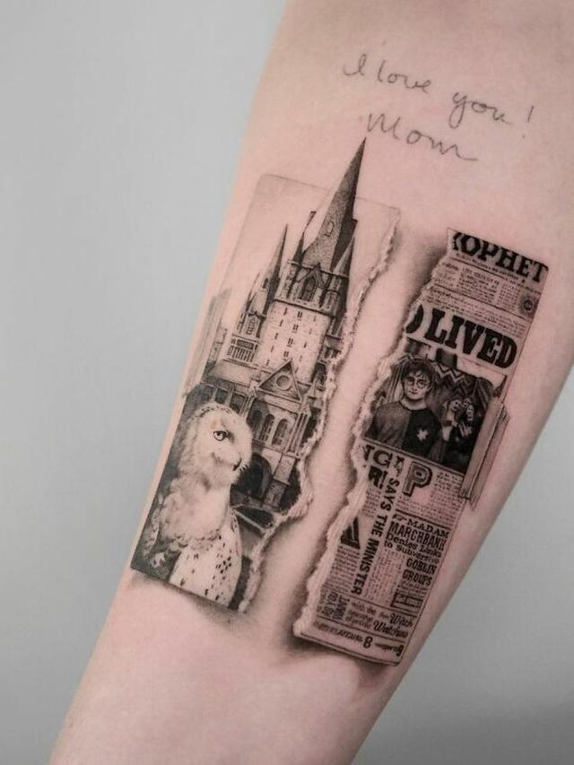 10 Inspirasi Tato Bagi Penggemar Film Harry Potter Ini Keren Banget