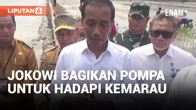 Antisipasi Kemarau, Jokowi Serahkan 30 Unit Pompa Air ke Petani Kotawaringin Timur