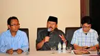 Hizbut Tahrir Indonesia (HTI) menggelar konferensi pers terkait rapat besar dan pawai di Stadion Gelora Bung Karno (GBK) pada Sabtu 30 Mei 2015 mendatang, Jakarta, Kamis (28/5/2015). (Liputan6.com/Yoppy Renato)