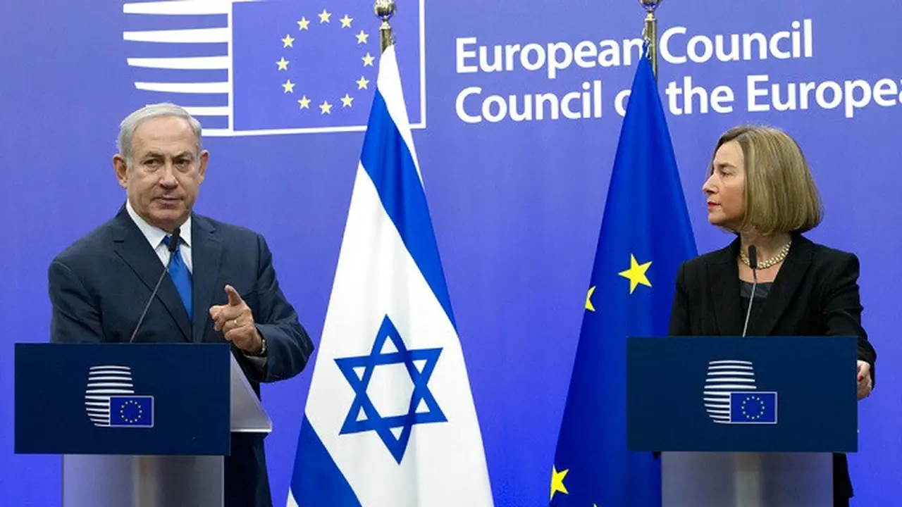 PM Israel Benjamin Netanyahu dan Kepala Kebijakan Luar Negeri Uni Eropa Federica Mogherini