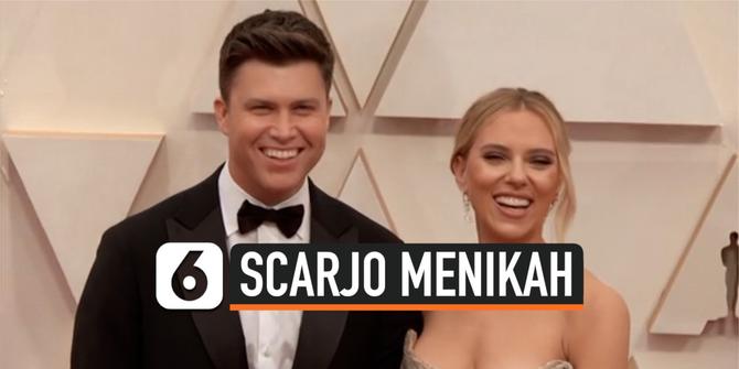 VIDEO: Scarlett Johansson dan Colin Jost Resmi Menikah