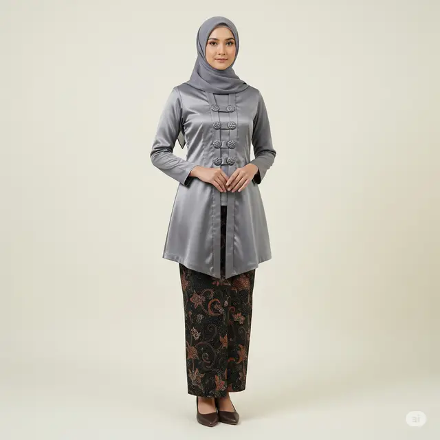 12 Desain Baju Kondangan Satin Modern dan Elegan untuk Tampil Memukau