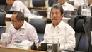 Di hadapan Komisi IV DPR RI, Menteri Kelautan dan Perikanan Sakti Wahyu Trenggono melaporkan hingga saat ini pihaknya baru membongkar sepanjang 5 kilometer. Sementara, diketahui pagar laut di kawasan pesisir Tangerang, Banten membentang sepanjang 30,16 km. (Liputan6.com/Angga Yuniar)