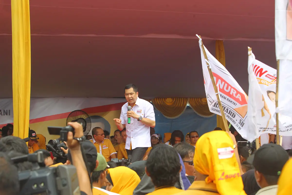 [FOTO] Harry Tanoesudibjo Kompori Peserta Kampanye Tentang Gaji