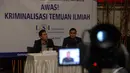 Adjie mengatakan, politikus Gerindra itu dikenal dengan berintelektual cerdas. Namun ia menyayangkan adanya upaya pelaporan ke kepolisian gara-gara hasil temuan ilmiah, Jakarta, Kamis (17/7/2014) (Liputan6.com/Miftahul Hayat)