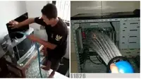 Potret Kelakuan Orang Mencuci Barang Elektronik Bikin Tepuk Jidat. (Sumber: Instagram/ngakak.kecirit dan 1cak.com)