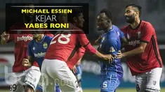 Berita video insiden marquee player Persib Bandung, Michael Essien, mengejar pemain Bali United, Yabes Roni, dalam laga persabahatan.