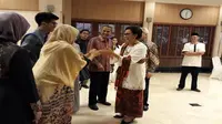 Anggunnya Sri Mulyani Saat Gelar Open House