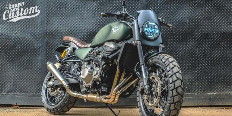 Siapa Sangka Scrambler Ini Ternyata Aslinya Moge Kawasaki Z800