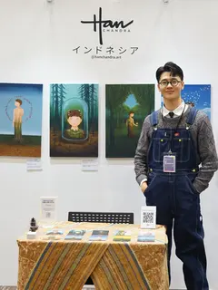 Koleksi lukisan bertajuk Tanadiri ditampilkan di Jepang dalam pameran Unknown Asia 2025.